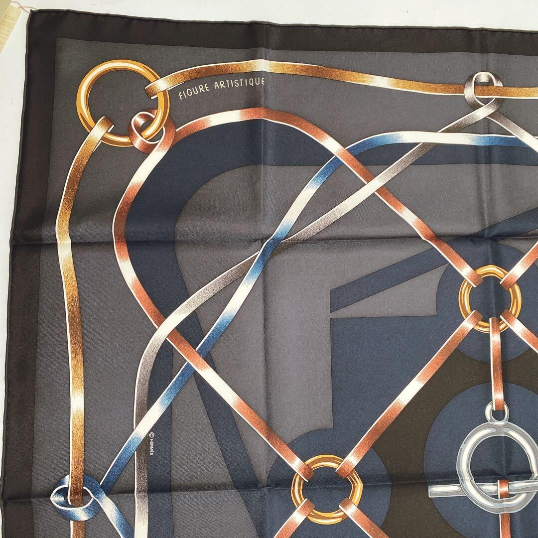 HERMES Scarf Carre 90 Silk 100% 