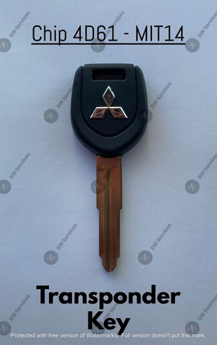 KEYECU Uncut Replacement Transponder Ignition Key ID46 For Mitsubishi Endeavor E - Foto 5