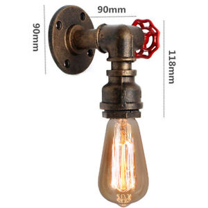 Vintage Retro Industrial Loft Rustic Wall Sconce Wall Lights Porch Lampshade UK