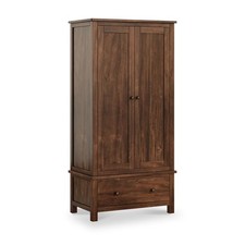 Roseland Furniture Duchy Dark Brown Acacia Double Wardrobe RRP £570