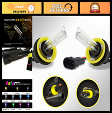 Hid Xenon H11 H9 H8 6000k Replacement Bulbs - 1 Pair Diamond White Bright Ligh