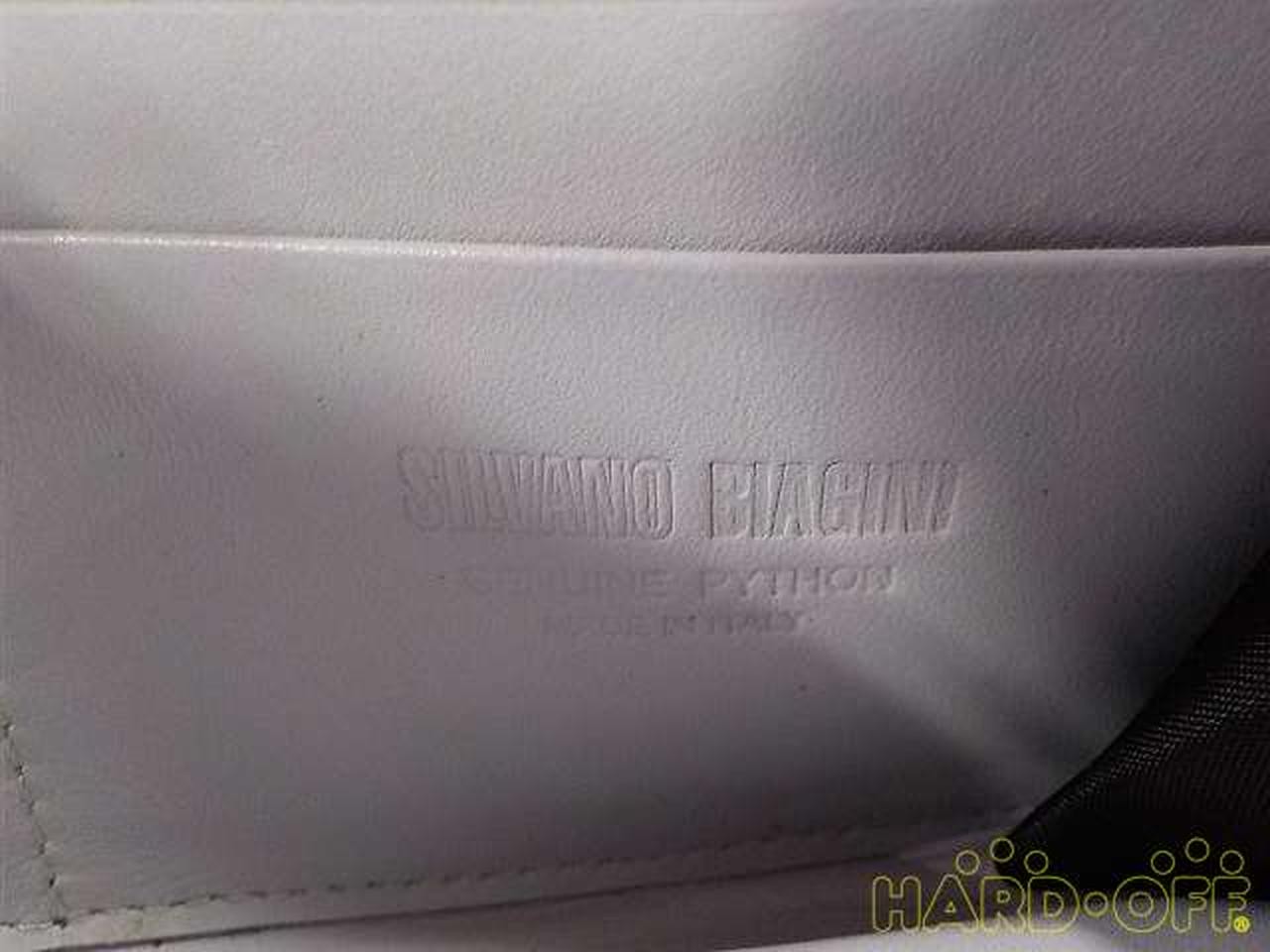 Round zip long wallet Model Lavender Python SILVA… - image 6