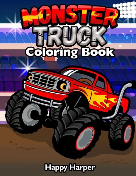Harper Hall | Monster Truck Coloring | Taschenbuch | FranzöSisch (2020)-image