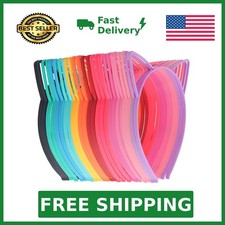 KICOSY 25Pcs Cat Ears Headbands for Women Plastic Kitty Hairbands Cat Ear Hai...