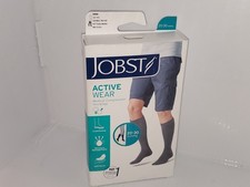 Jobst Active Wear Full Calf CT Compression Stockings 20-30 mmHg Black.NEW HTF