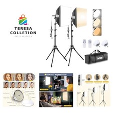 85W LED Softbox Kit   Adjustable 3000-7500K Studio Lighting Solution