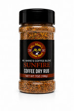 SUNFIRE Coffee Dry Rub | Chicken, Pork & Seafood Seasoning | Real Coffee | 7 oz