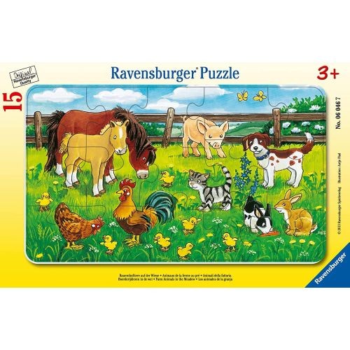 Ravensburger Multicolore Animali Da Fattoria Sul Prato (15 Pezzi) - Immagine 2