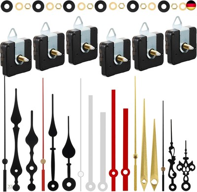 6 Stücke Quarz Uhrwerk Mechanismus uhrwerk für wanduhr uhrwerk mit zeiger mit 6 
