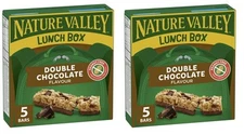 Nature Valley Lunchbox Granola Bars, Double Chocolate, 5 x 26g, 130g (2 Pack)
