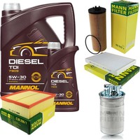 Mann Inspektionspaket 6L Mannol Diesel TDI 5W-30 FüR Audi A6 Avant 2.5