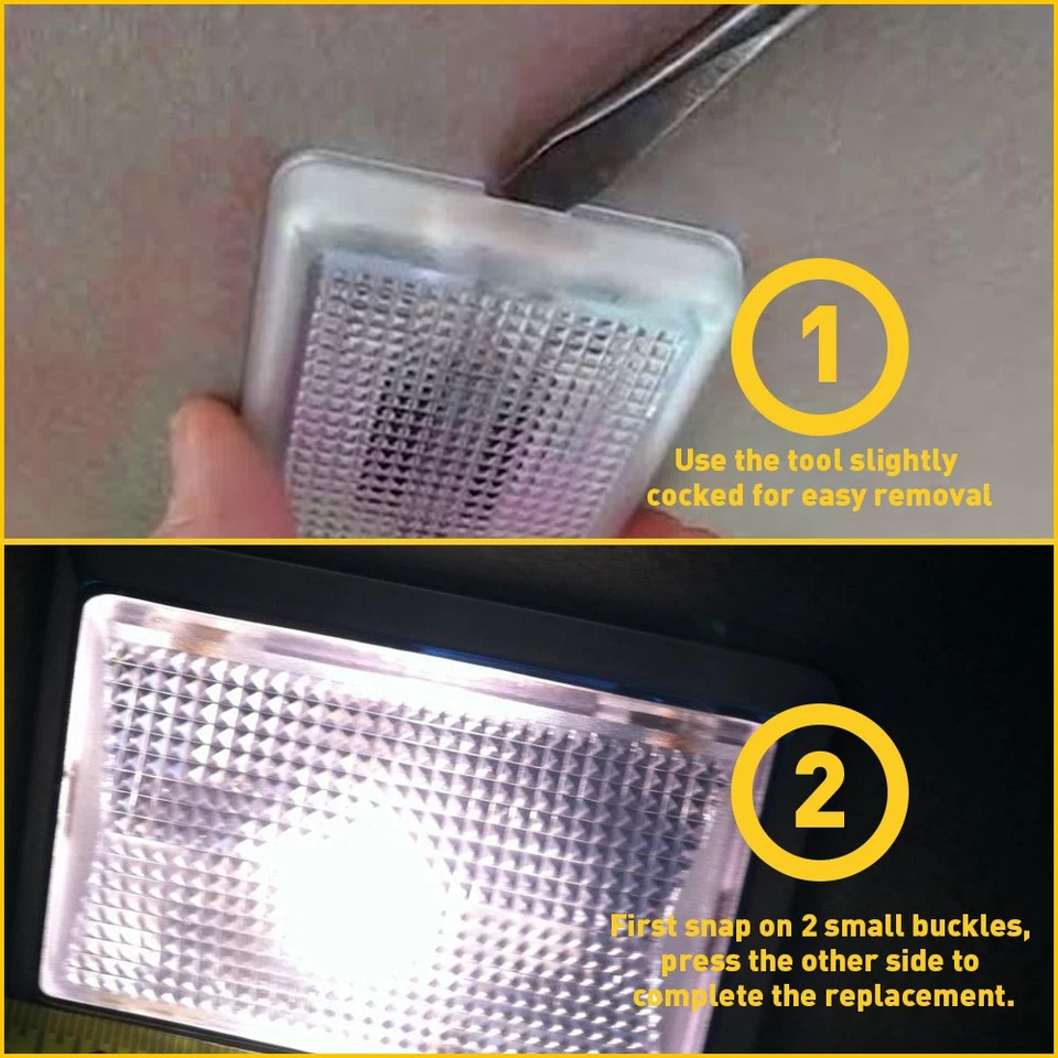 Fit 2004-2011 Ford Ranger 99-04 F-250 F-350 F-450 F-550 SD Dome Light Lens Clear - Image 4 of 4