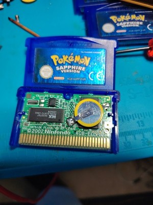 Pokémon Saphir Version Nintendo Game Boy Advance PAL Original Neue Batterie
