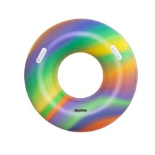Bestway Nadmuchiwany pierścień pływacki z uchwytami Tęcza D119 cm +12 lat Str