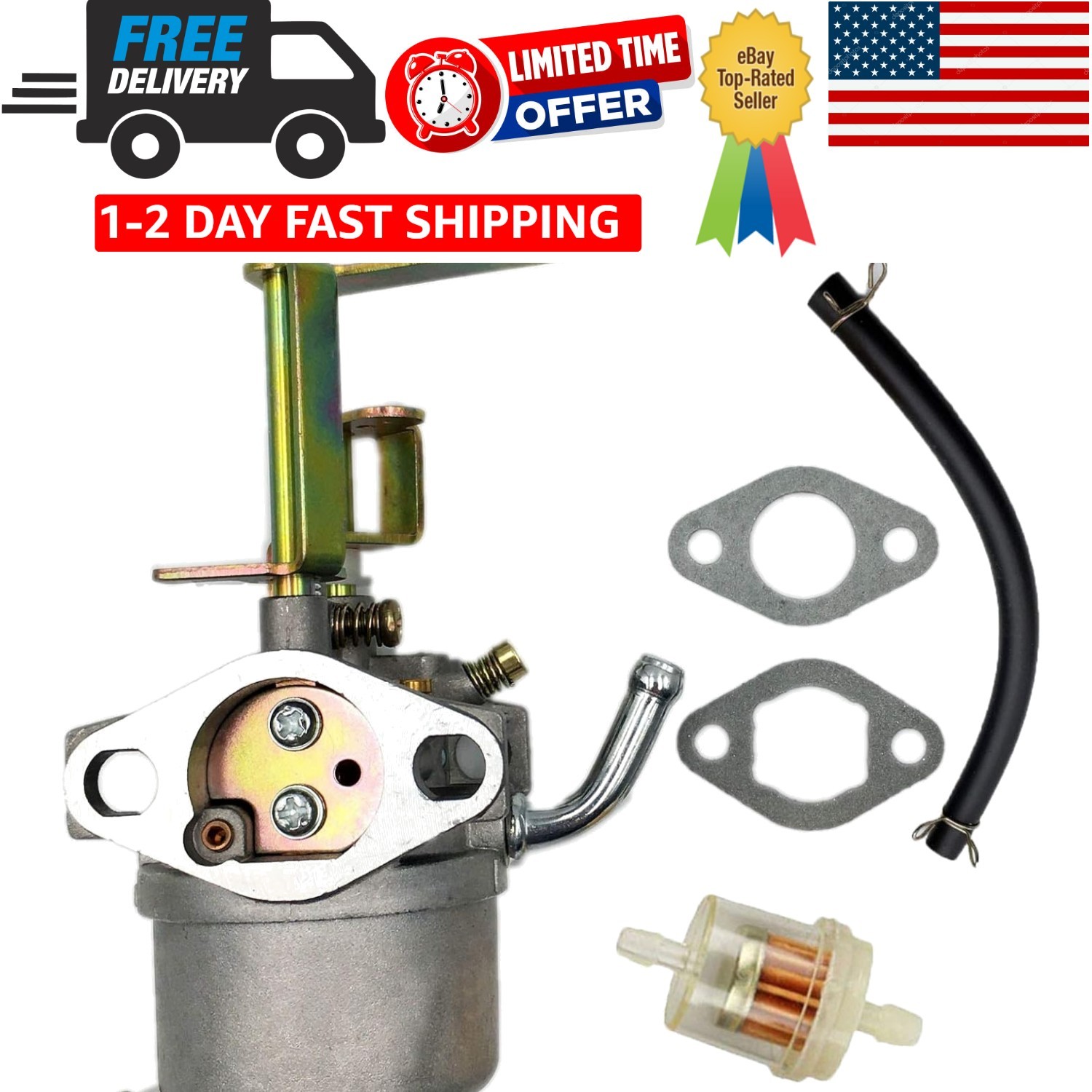 Carburetor Carb Compatible with Coleman Powersports 98cc 3HP CT100U Gas Mini ...