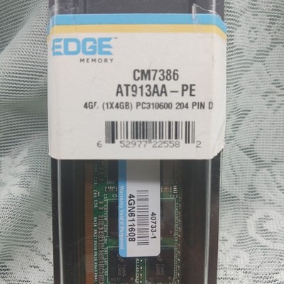 NIP EDGE Memory 1 x 4GB CM7386 AT913AA-PE PC310600 204 PIN D 40733-1 4GN611608