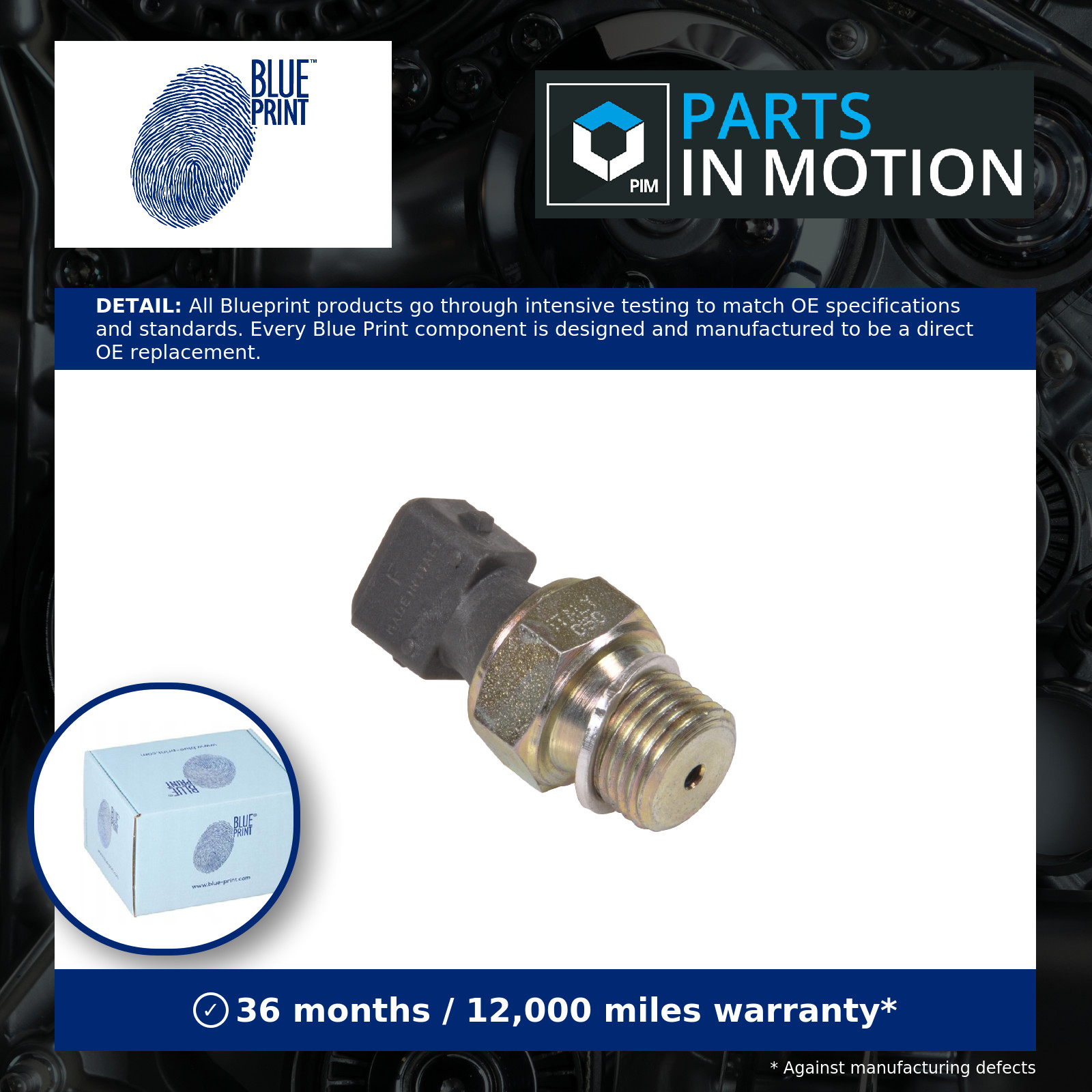 Blue Print Oil Pressure Switch ADK86603 - 3 Year Manufacturer Guarantee - Image 5