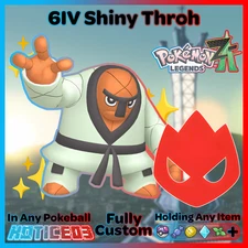 ✨ Shiny Alpha Throh 6IV + EVs ✨ Pokemon Legends ZA 🚀 Fast 🚀