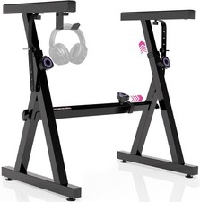 Adjustable Z-Style Keyboard Stand for 54-88 Key Pianos, 250 lb Capacity