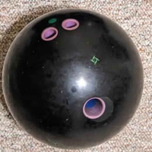 16-pound Used Bowling Ball "Pitch Black"