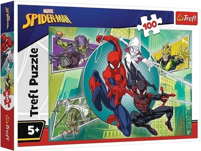 NEW Trefl Jigsaw Puzzle 100 Pieces 5+ Ages Spiderman, Spider Mask