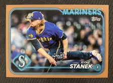 2024 Topps Update #US121 Ryne Stanek Gold /2024 Seattle Mariners