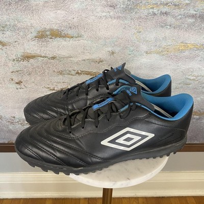 Umbro Tocco III League TF Shoes Mens Size 13 Black Blue Turf Soccer 81868U LMN