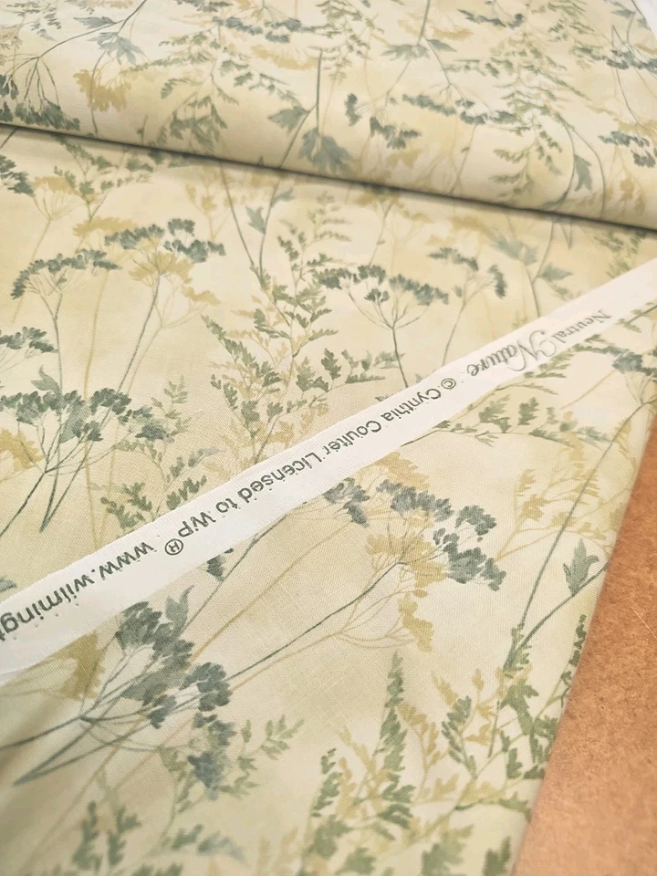 Tela de algodón floral natural natural Wilmington reproducción por yarda Foto 3 de 3
