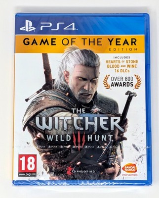 PAL The Witcher 3 Wild Hunt Game of the Year PS4 Brand New & Factory Sealed!