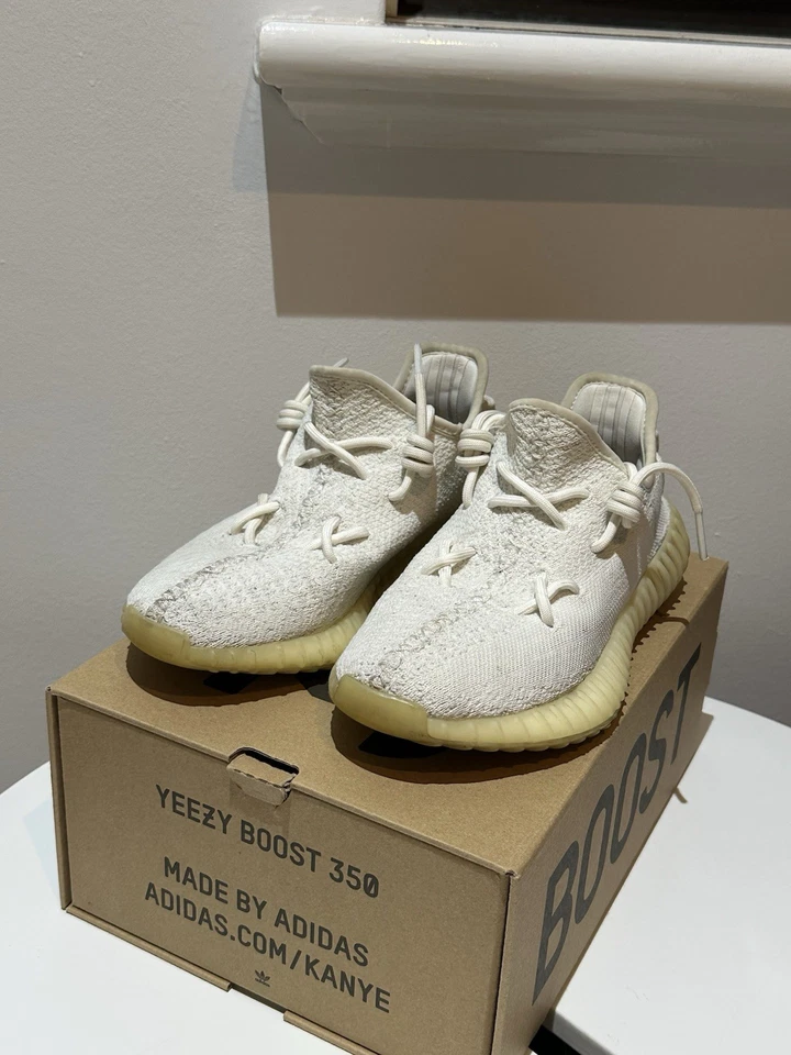 US Size 5 - adidas Yeezy Boost 350 V2 Low Triple Cream White - image 2 of 4