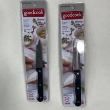 Lot of 2 Paring Knifes GoodCook 3.5-Inch Stainless Steel 3.5" BPA Free