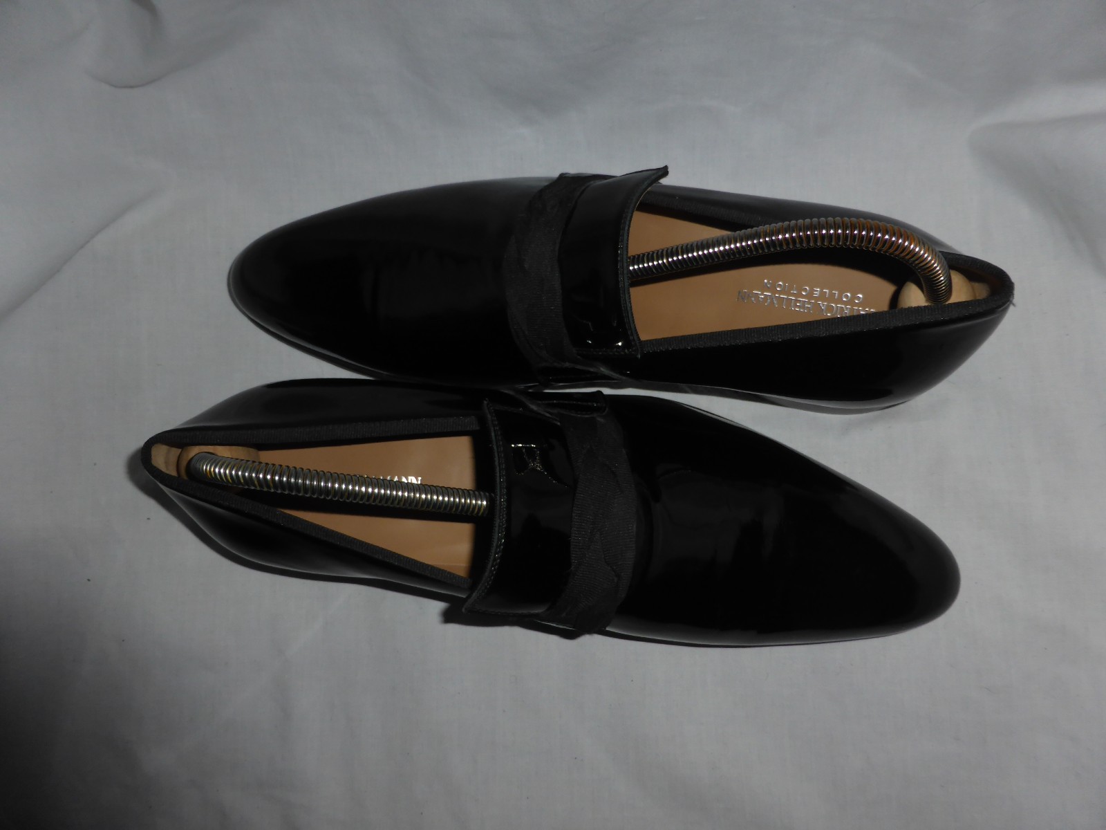 PATRICK HELLMANN MEN BLACK PPATENT LEATHER SLIP O… - image 7