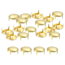200Pcs 16mm Gold Round Dome Studs for Leather Craft Accessories