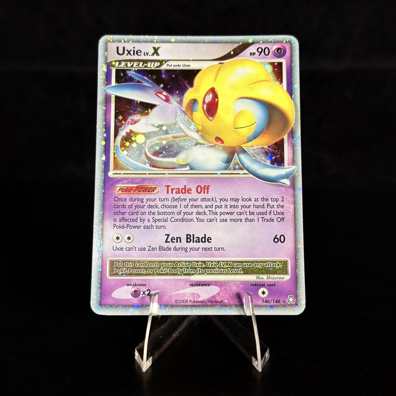 Uxie LV.X 146/146 Legends Awakened 2008 Holo Rare