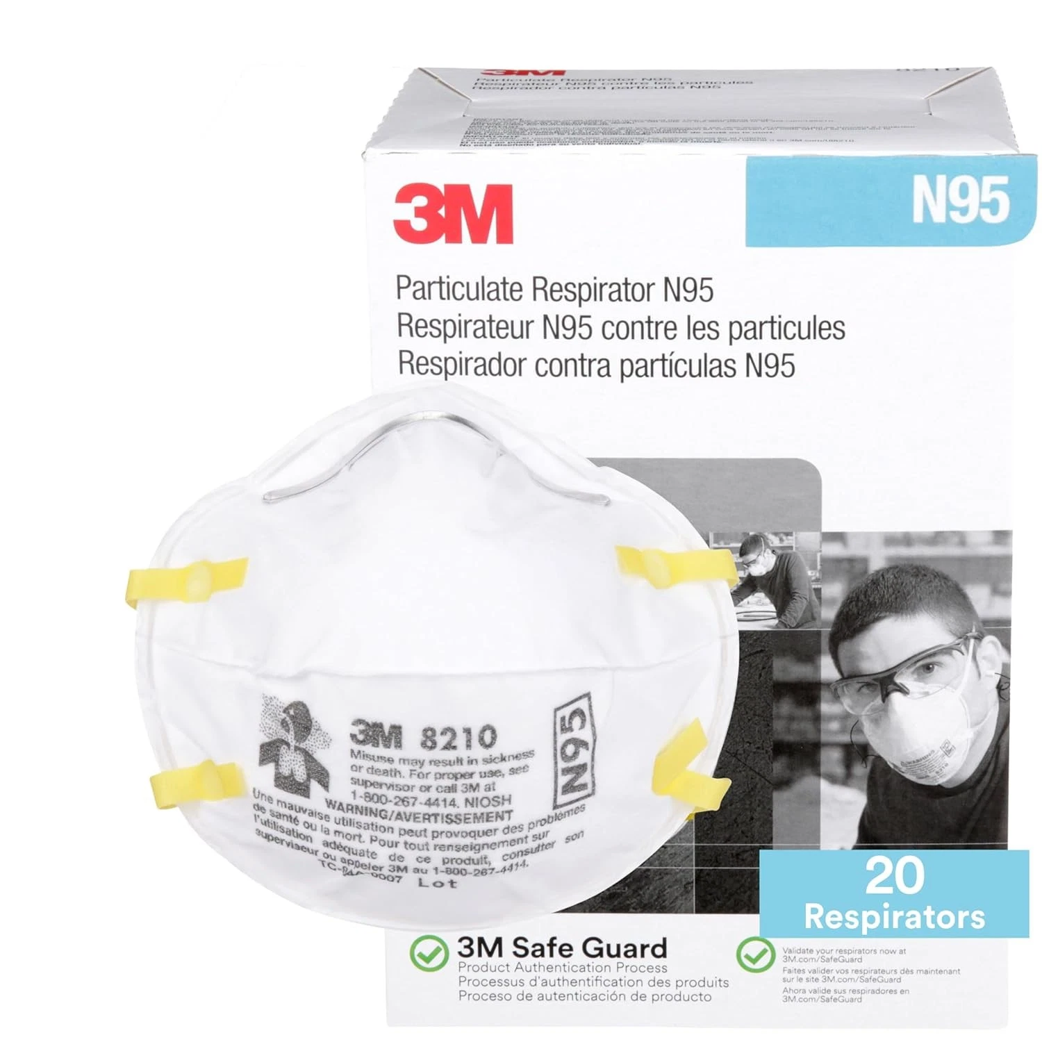 N95 Face Mask Disposable Respirator Safety Pack