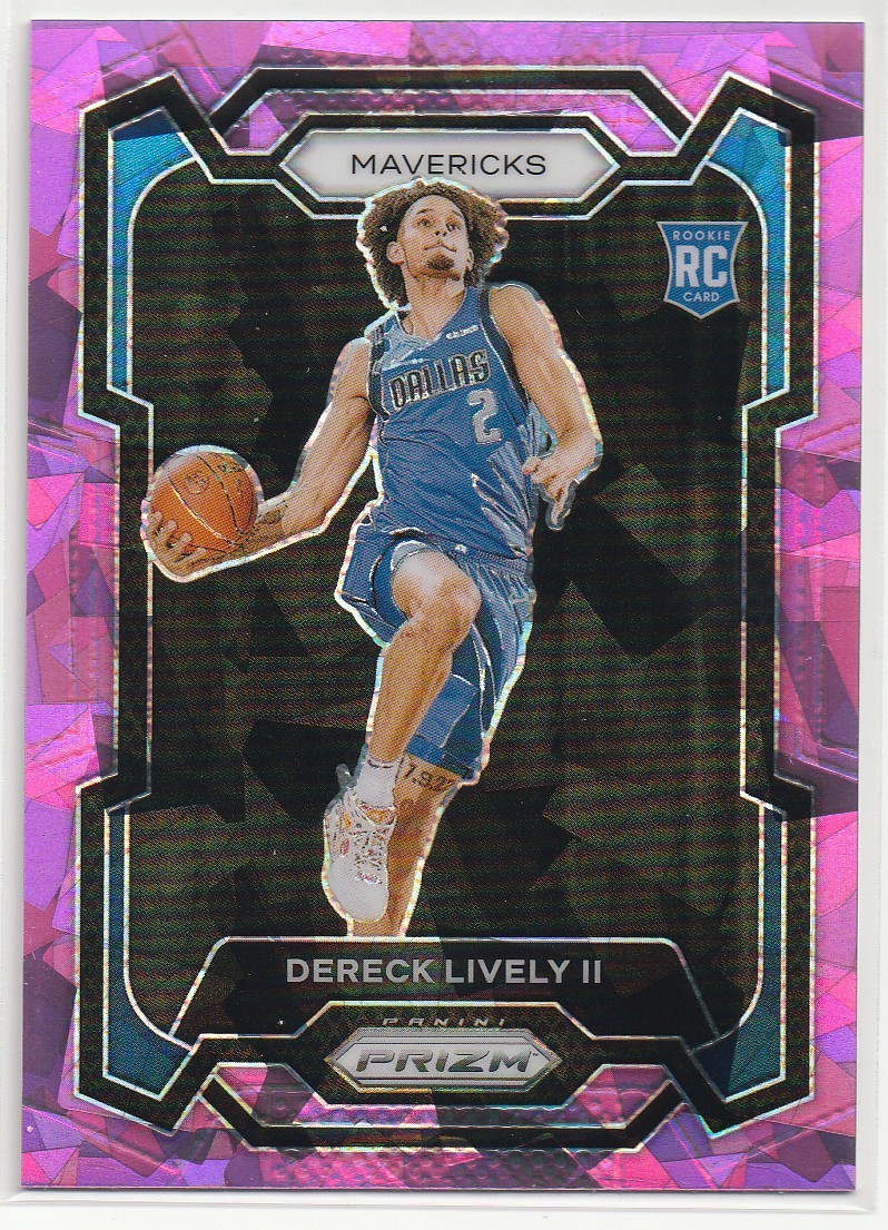 2023-24 Panini Prizm Dereck Lively II Rookie #163 Pink Ice Dallas Mavericks