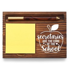 School Secretary Gifts Sticky Note Standard Holder Size, Brown