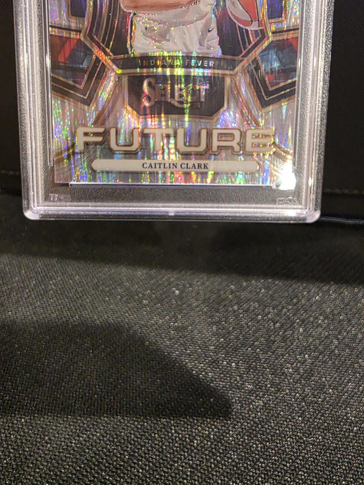 2024 Panini Select WNBA Select Future Caitlin Clark #4 Flash Prizm (RC) PSA 10 view 5