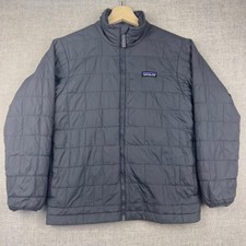 Patagonia Kids Nano Puff Brick Quilt Jacket Medium Forge Grey Primaloft