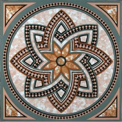 Mosaic Vinyl Floor Tile 20 Pcs Self Adhesive Flooring - Actual 12'' x 12''