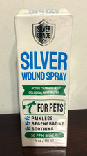 Pet Wound Spray Colloidal Silver CATS DOGS Wound Care Hot Spots Itch Rash USA