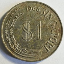 Singapore 1968 1 dollar