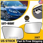 2Pair For Nissan Altima 2013-2018 Left Right Side Mirror Glass Wide Angle Heated
