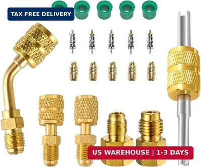 R410A Adapter for Mini Split System, 5/16 Female 1/4 Male Flare, 1/2 to 1/4 Flar