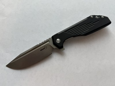 Boker Plus JB Stout Lateralus Flipper Knife Black G-10 3.6'' Stonewash Knives D2