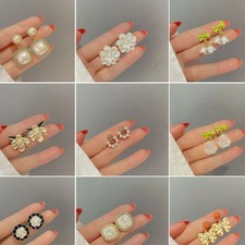 Pearl Ear Clip Earrings Without Piercing Light Luxury Summer Jewelry 1 Pair