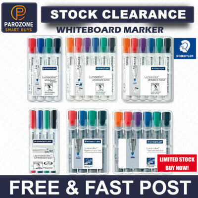 STAEDTLER Lumocolor Whiteboard Marker Stifte Flipchart - trocken abwischbar - verriegelte Spitze