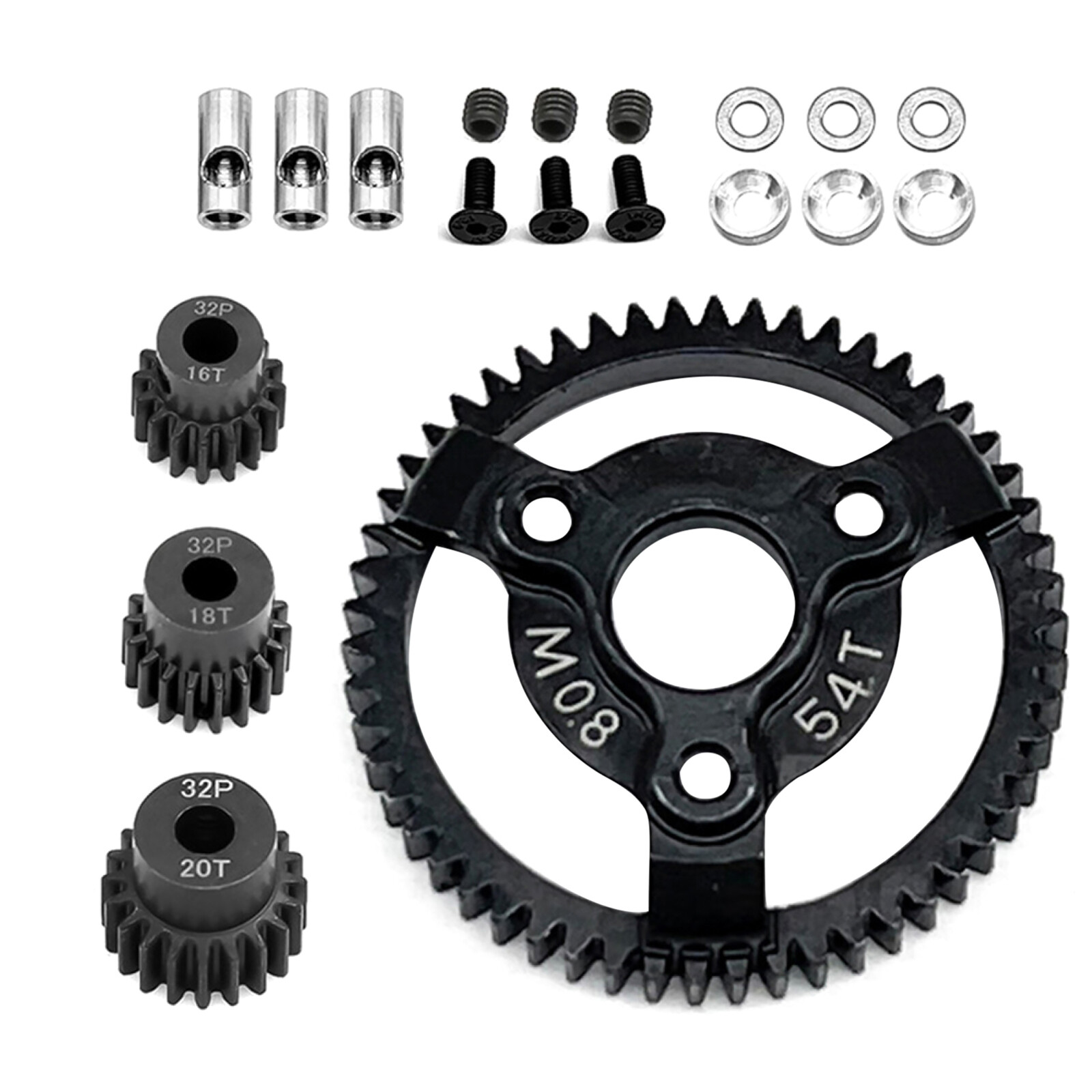 Ingranaggi Motore In Acciaio 15T 17T 19T 54T 32P Per Auto RC 1/10 Traxxas Slash AXAIL 90025