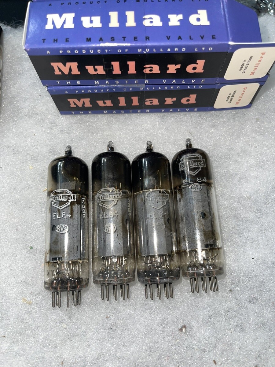 Mullard EL84 6BQ5 Winkle Glass Square Getter Exce Testing Values