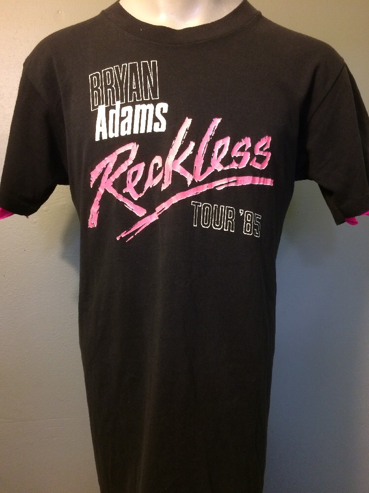 Vtg 1980s 80s Bryan Adams Rock Concert T Shirt Mens M 1985 Tour 